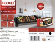 Učitajte sliku u preglednik galerije, Električna grill ploča Hoomei 5940