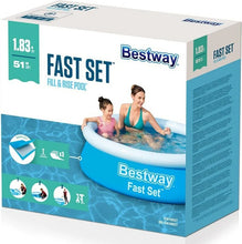 Učitajte sliku u preglednik galerije, Bestway 57392 Bazen na napuhavanje Fast Set Promjera 183 x 51 cm