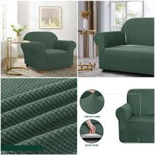 Učitajte sliku u preglednik galerije, Rastezljive navlake za trosjed dvosjed i fotelju