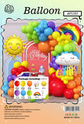 Set balona za girlandu i luk – duga, br. 32138