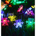 Solarne LED lampice 5 m – pahuljice