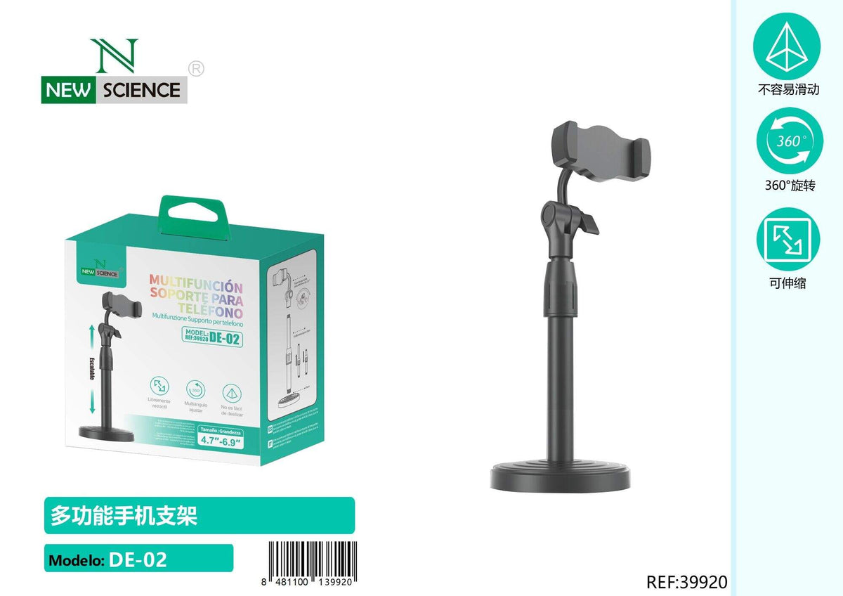 Teleskopski stalak za mobitel (DE-02) – crni