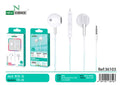Slušalice s mikrofonom, 3,5 mm (TD-26) – Bijela