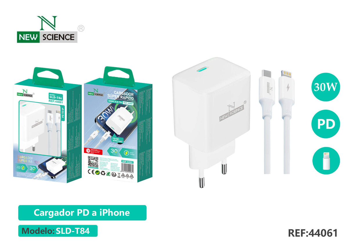 Kućni punjač USB-C PD 30 W (SLD-T84) – S kabelom USB-C na iPhone