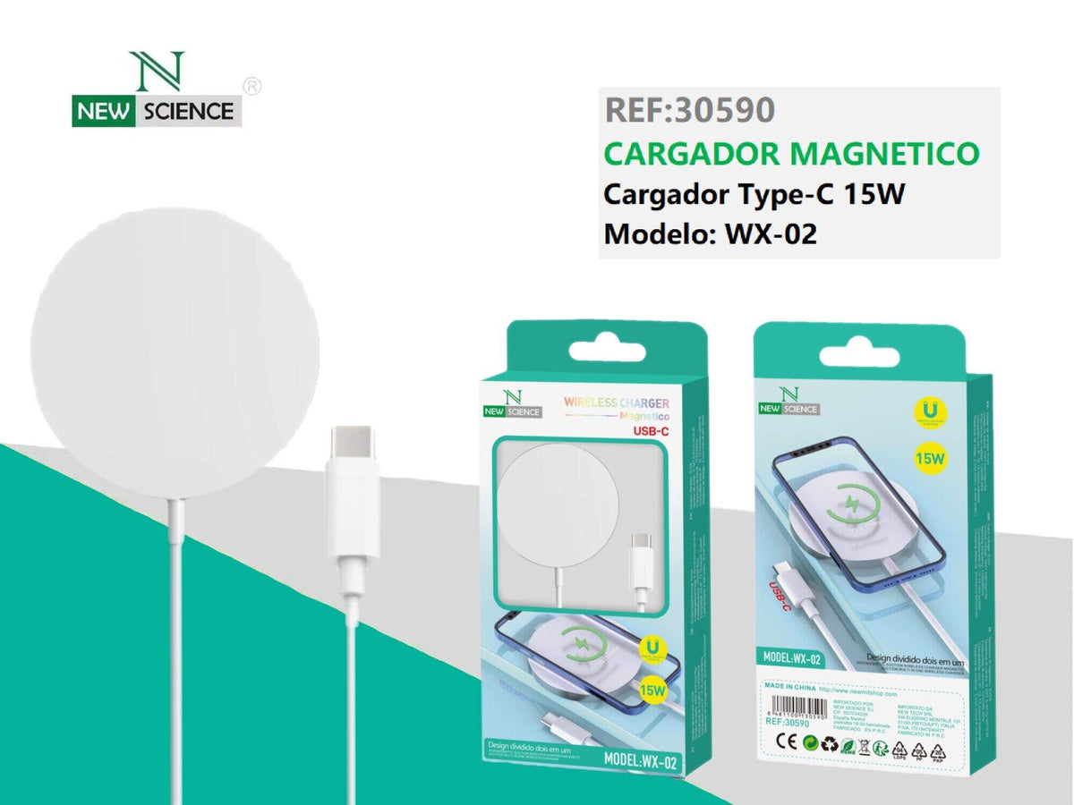 Magnetni bežični punjač (WX-01, WX-02) – USB-C kabel