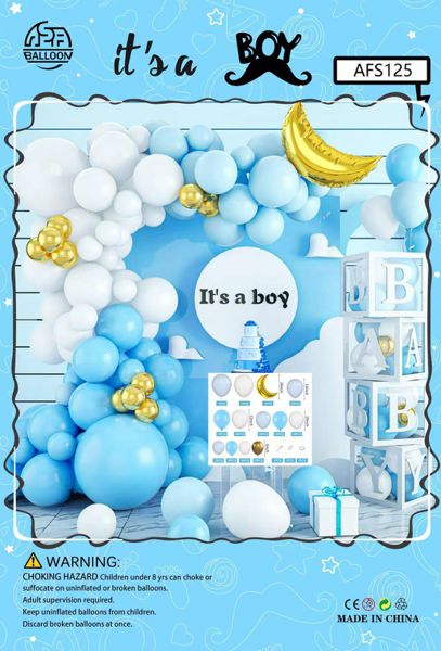 Set balona za girlandu i luk – plavi, It's a boy, br. 26239