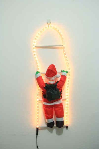 Djed Mraz penjač 60 cm s LED svjetlima