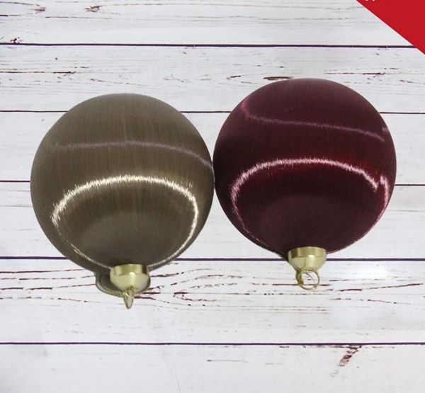 Svilene kugle za bor 8 cm, sivo-bordo – 2 kom