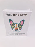 Drvene puzzle nepravilnih oblika A4 – buldog