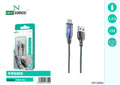 USB kabel za punjenje 3 A, 1 m (TWX-06, TWX-08) – iPhone (Lightning), Crna