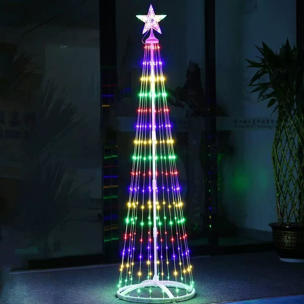 LED svjetleće drvce stožac – višebojno