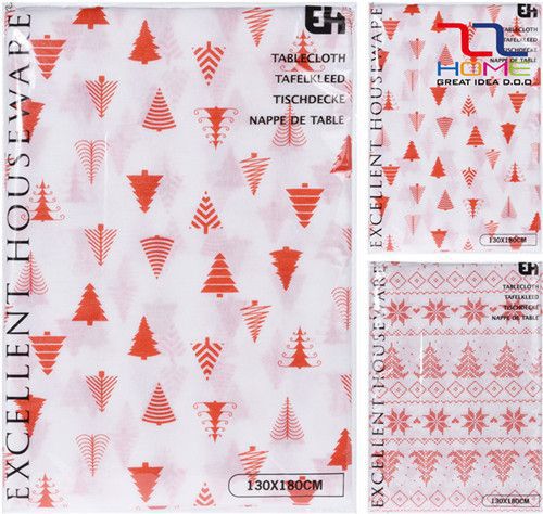 Božićni stolnjak s printom