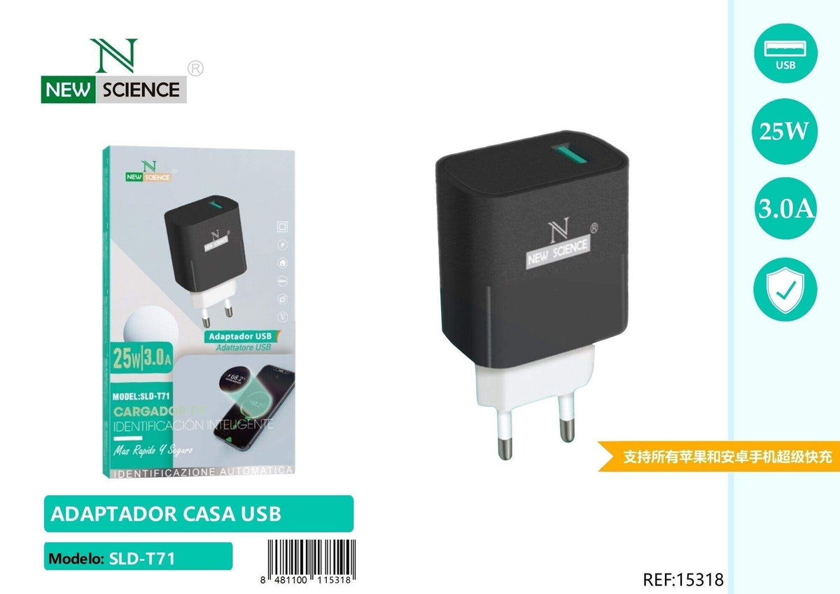 Kućni punjač 25 W (SLD-T71) – Samo adapter, Crna