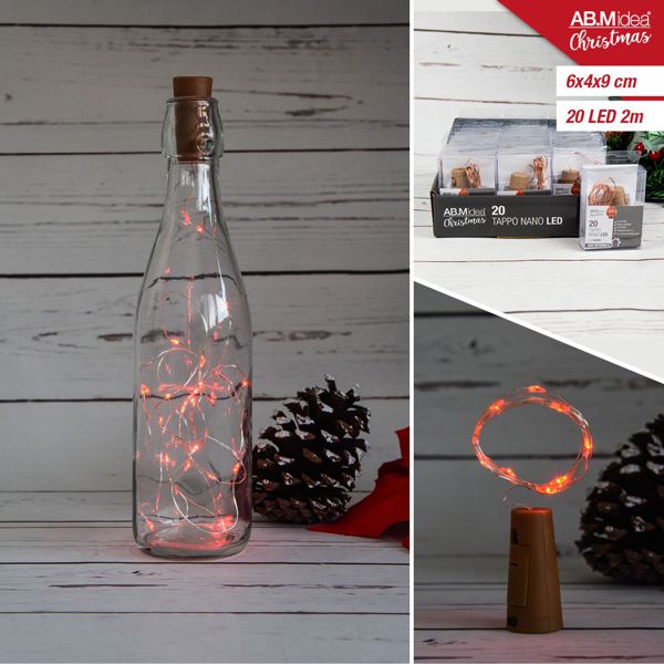 LED lampice u bočici – čep za bocu