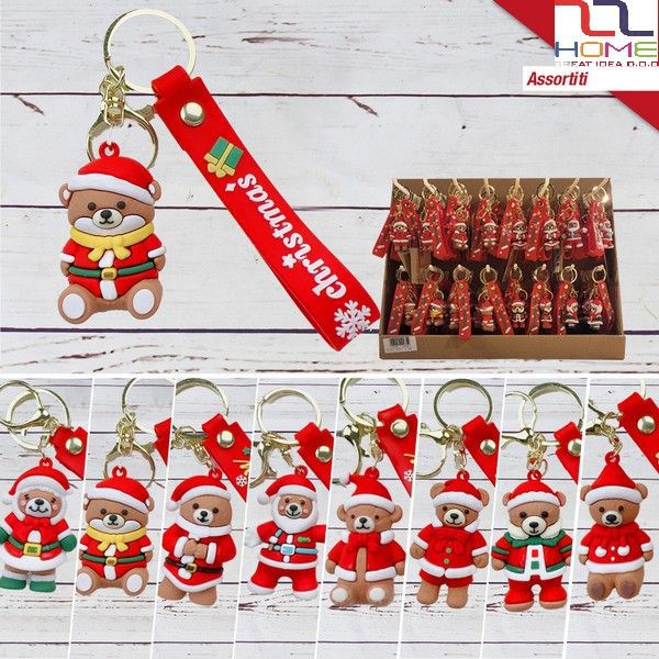 Weihnachts-Gummi-Schlüsselanhänger