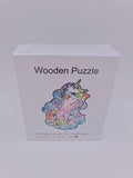 Drvene puzzle nepravilnih oblika A5 – jednorog