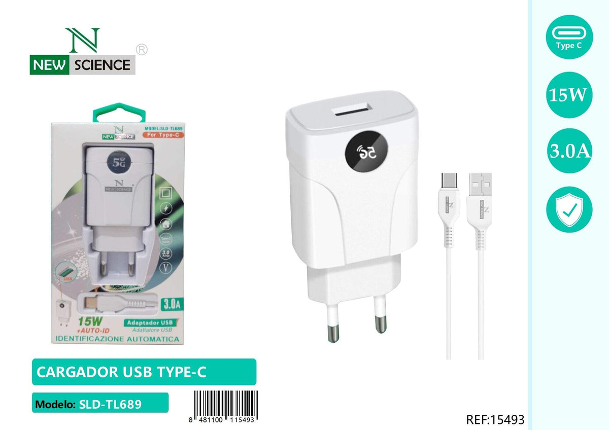 Kućni punjač USB 15 W (SLD-TL689) – S USB-C kabelom