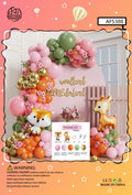Set balona za girlandu i luk – koraljno-zeleni, br. 32136