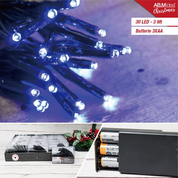 LED krijesnice na baterije – zeleni kabel