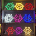 LED neonski svjetleći motiv – pahuljica 40 cm