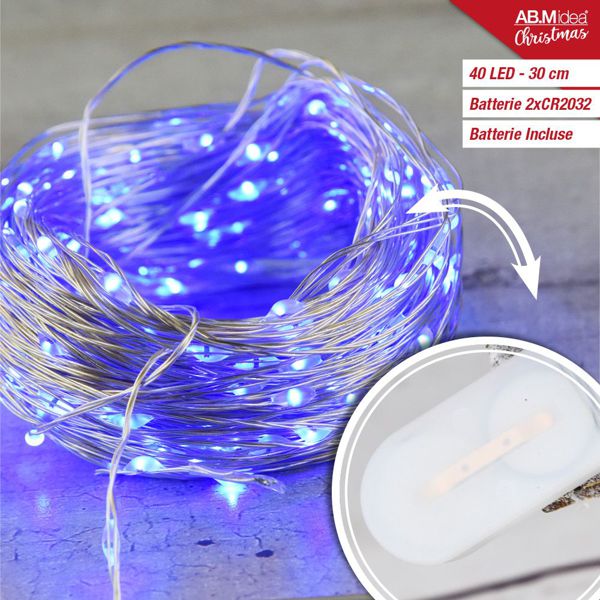 Mikro LED lampice na baterije – bakrena žica