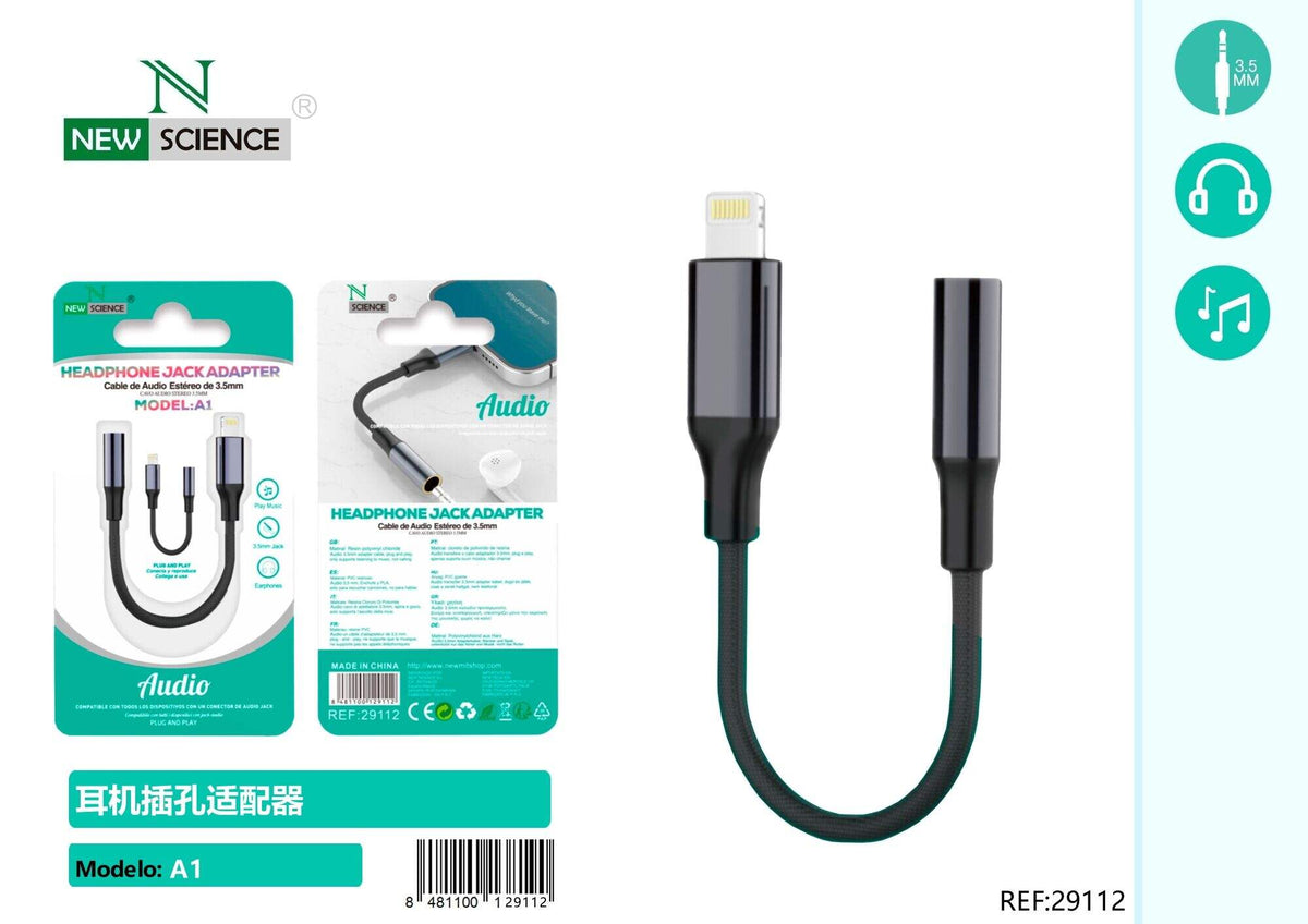 Audio adapter za slušalice (A1) – iPhone (Lightning)