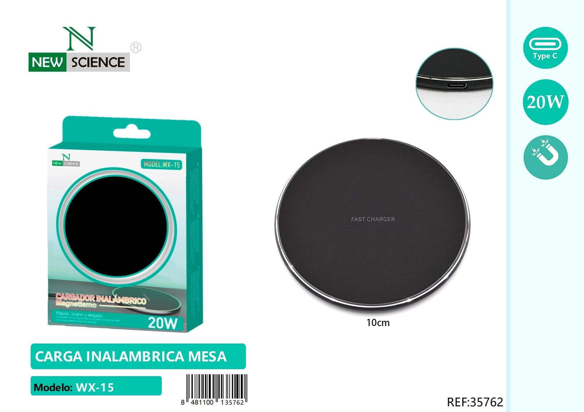 Magnetni bežični punjač 20 W (WX-15) – Crna