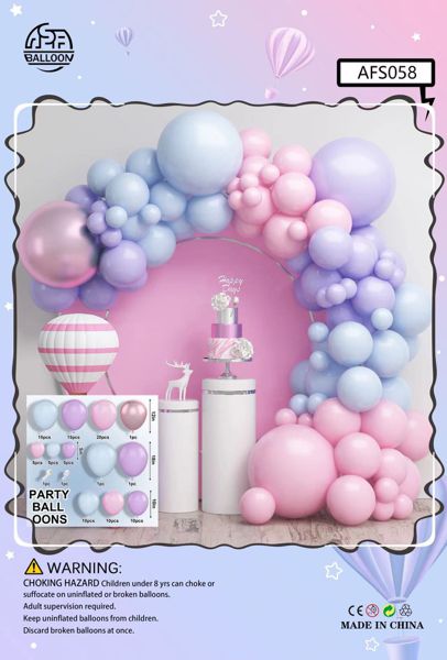 Set balona za girlandu i luk – lila-plavi, br. 26236