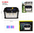 Solarna zidna LED lampa – fenjer, velika (CB-999-3)