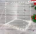 Sklopiva kocka 40 cm, 180 LED – bijela, svjetleća božićna figura