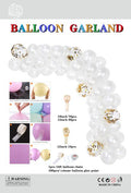 Set balona za girlandu i luk – bijeli, br. 32180
