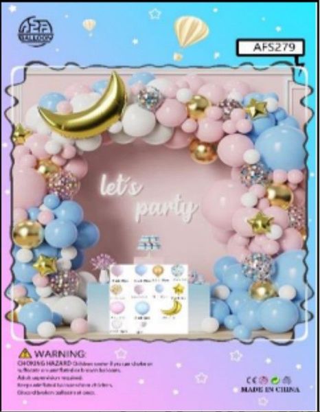 Set balona za girlandu i luk – roza-plavi, br. 26258
