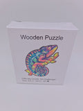 Drvene puzzle nepravilnih oblika A5 – kameleon