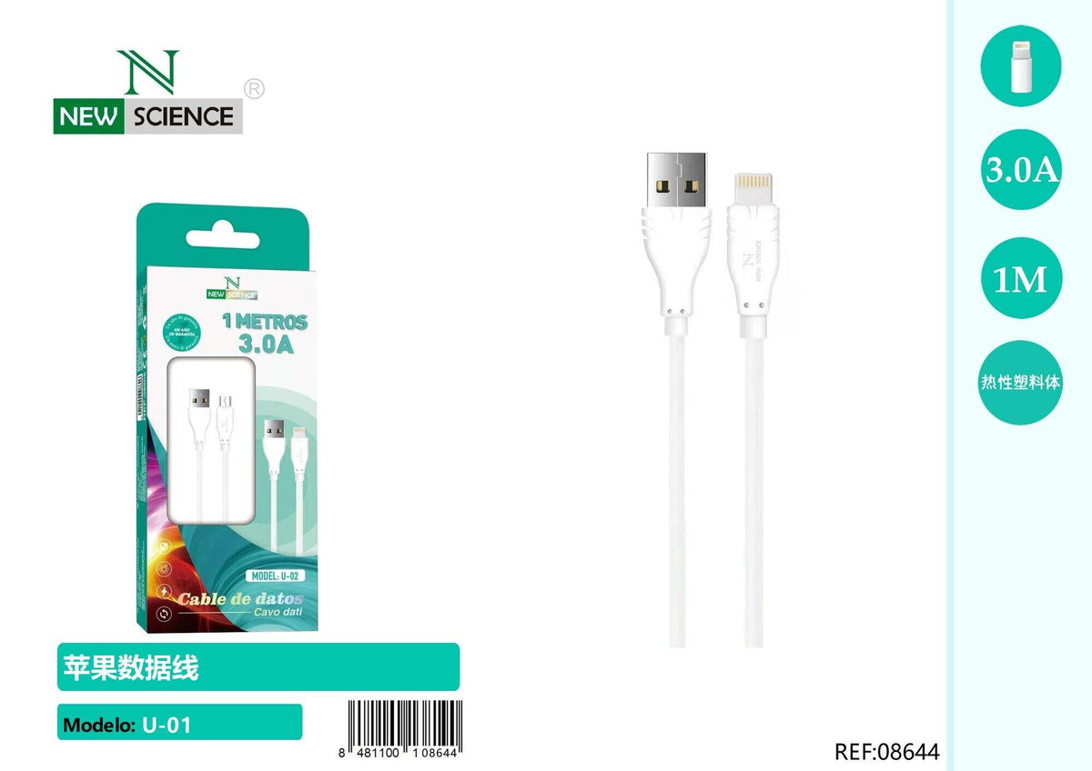 USB kabel za punjenje – 30 cm do 2 m (U-02) – iPhone (Lightning), 1 m