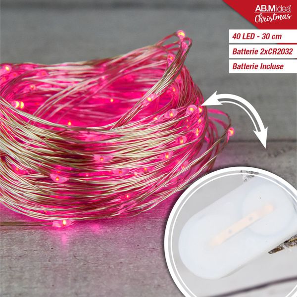 Mikro LED lampice na baterije – bakrena žica