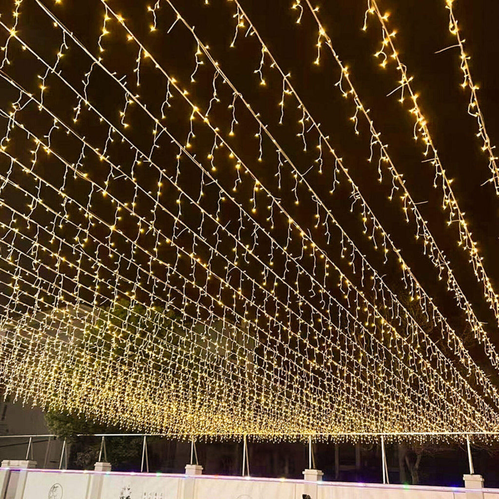 LED zavjesa ledenice – topla bijela