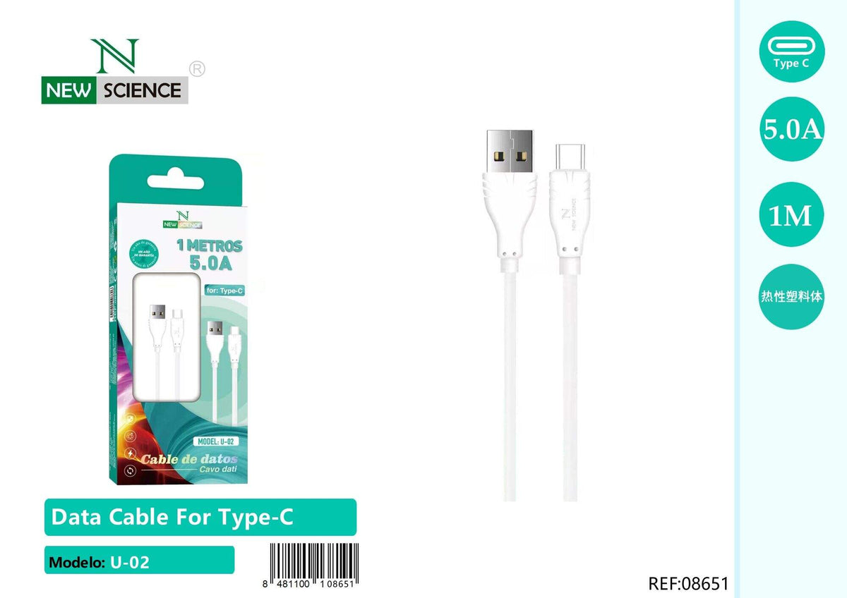 USB kabel za punjenje – 30 cm do 2 m (U-02) – USB-C, 1 m