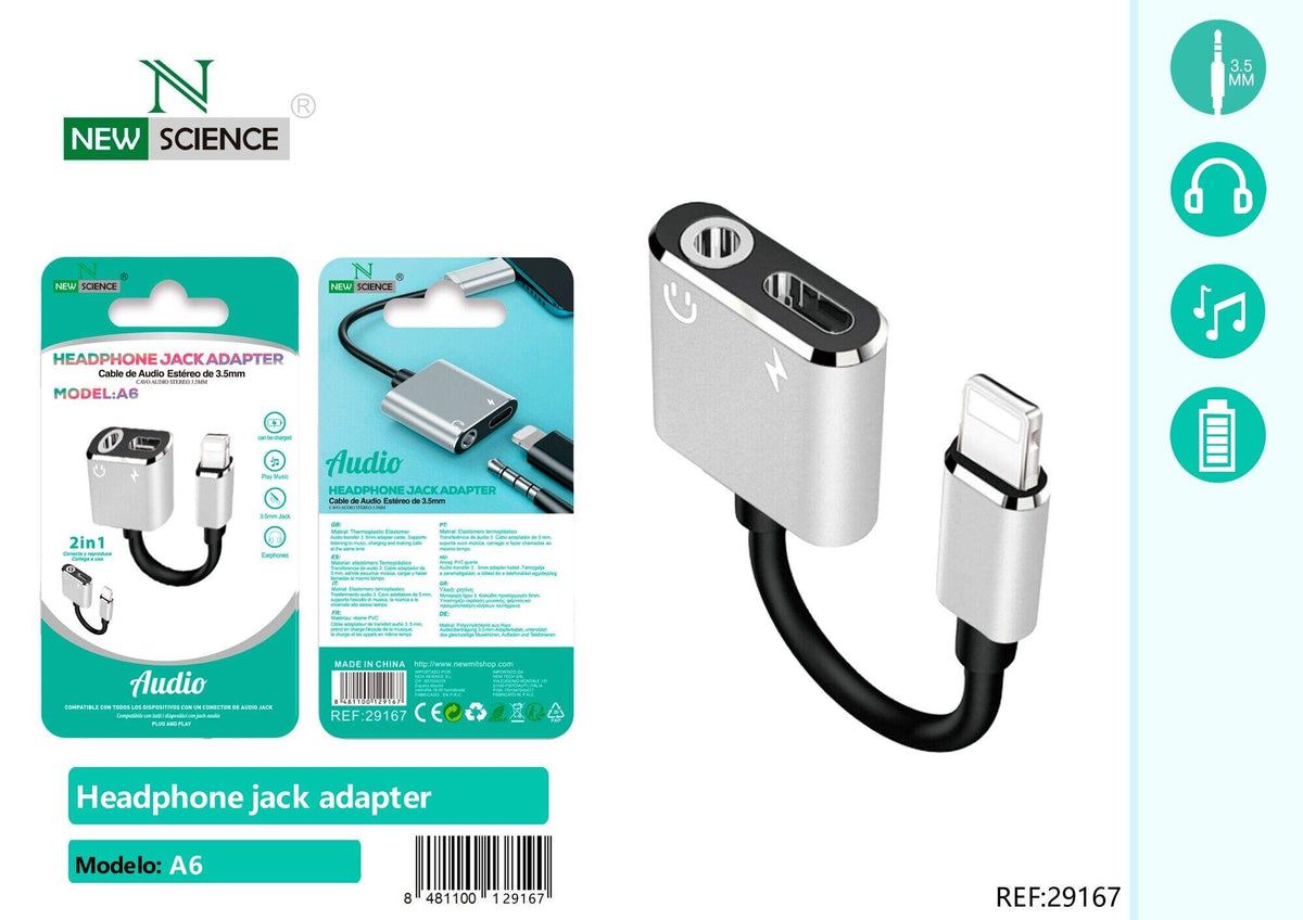 Adapter za slušalice iPhone / USB-C na 3,5 mm – Siva