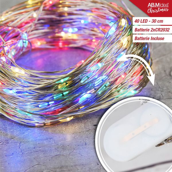 Mikro LED lampice na baterije – bakrena žica