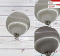 Svilene kugle za bor 10 cm, sive – 2 kom