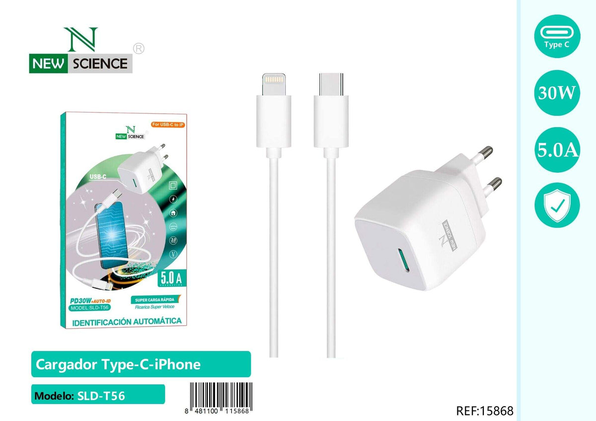 Kućni punjač USB-C PD 30 W s kabelom za iPhone (SLD-T56)