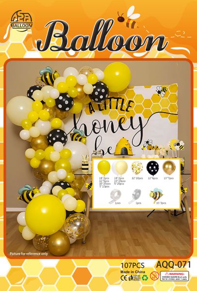 Set balona za girlandu i luk – žuto-crni, br. 32132