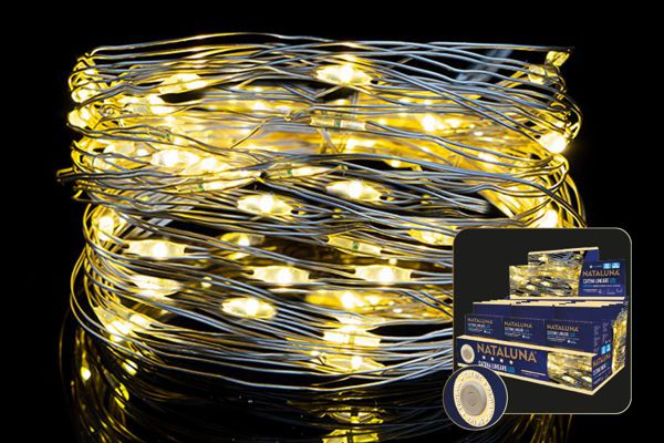 LED lampice na baterije s tajmerom – toplo bijele