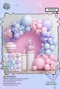 Set balona za girlandu i luk – svijetloplavo-roza, br. 21692