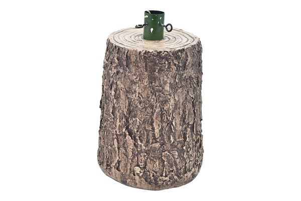 Ukrasno postolje za bor u obliku panja 32 × 26 × 30 cm