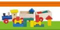 Autić od kockica – drvena igračka