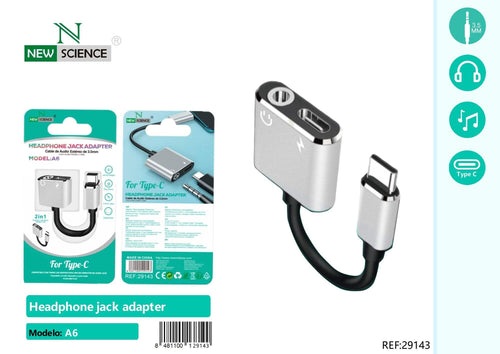 Audio adapter USB-C (A6) – Bijela