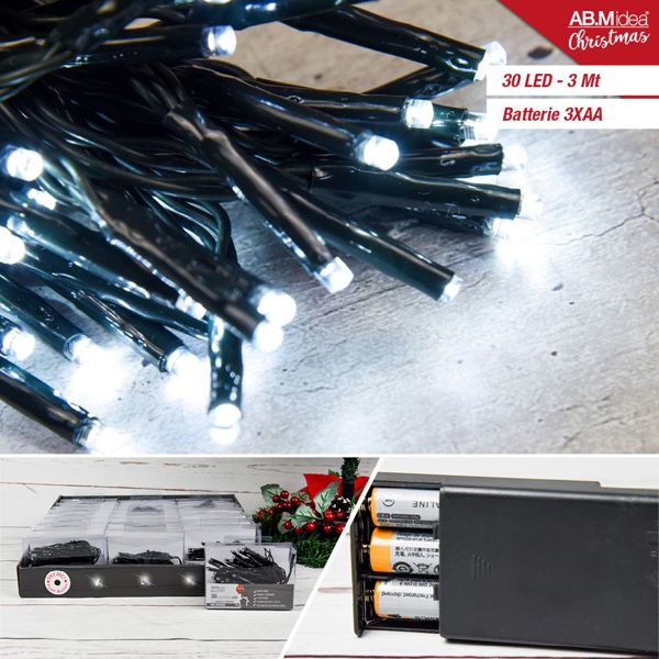 LED krijesnice na baterije – zeleni kabel