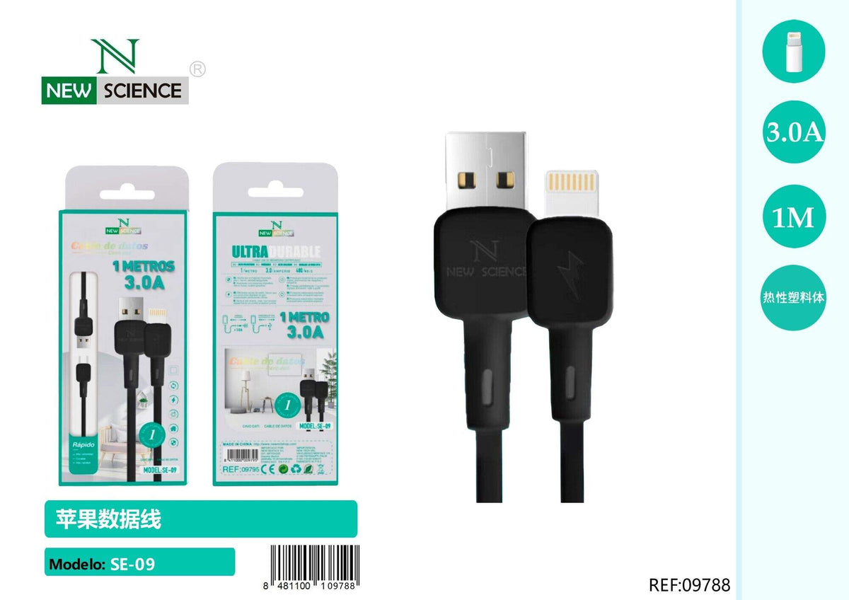 USB kabel za punjenje (SE-09) – iPhone (Lightning), Crna