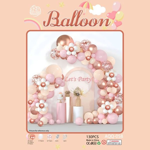 Set balona za girlandu i luk – breskva-roza, br. 32161